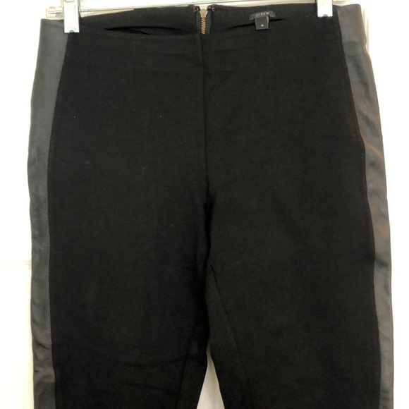 J Crew pants with 100% leather trim - Picture 4 of 7